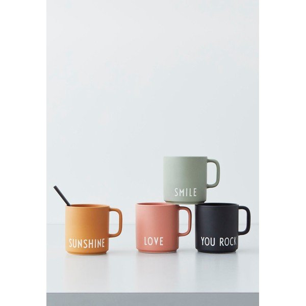 Cană din porțelan Design Letters Love, roz prăfuit-image-3