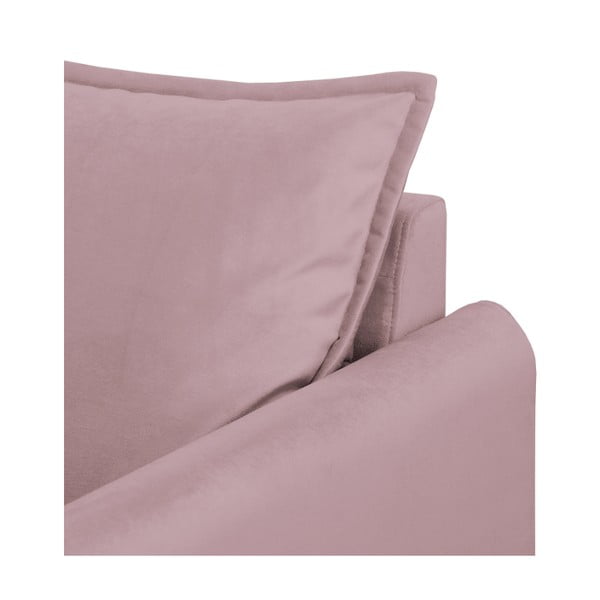 Canapea mov lavandă cu tapițerie din catifea 138 cm Juli – Ropez-image-4