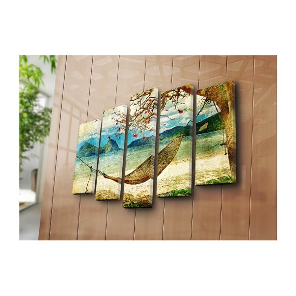 Tablou din mai multe piese Hammock, 105 x 70 cm-image-2
