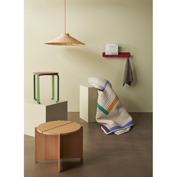 Măsuță auxiliară rotundă cu aspect de lemn de stejar ø 55 cm Dash – Hübsch-image-3