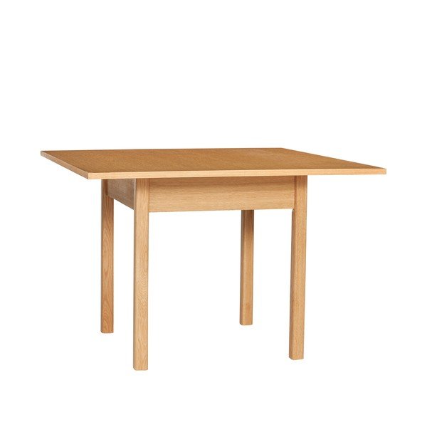 Masă de dining cu aspect de lemn de stejar 110x110 cm Geo – Hübsch