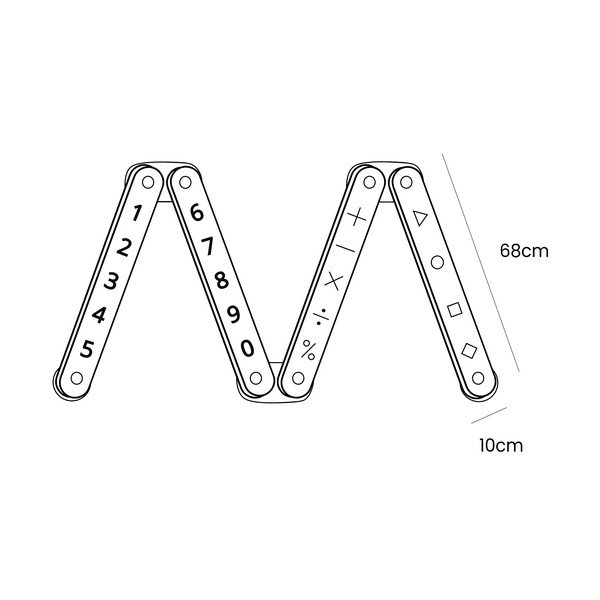 Cale senzorială în culoare naturală din lemn de pin 10x408x5 cm Montessori – Meowbaby-image-4