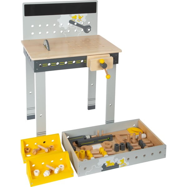 Masă de lucru din lemn pentru copii cu unelte Legler Miniwob-image-2