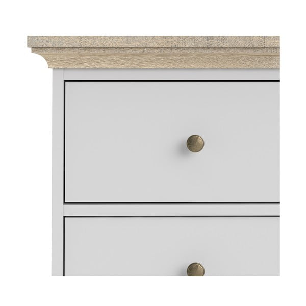 Comoda Tvilum Paris, 96x140 cm, alb-natural-image-1