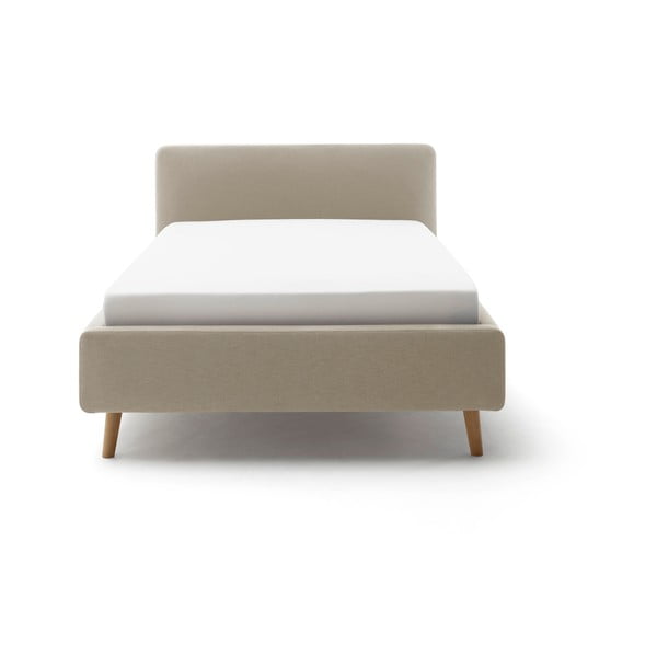 Pat maro deschis tapițat fără somieră 120x200 cm Mattis – Meise Möbel-image-4