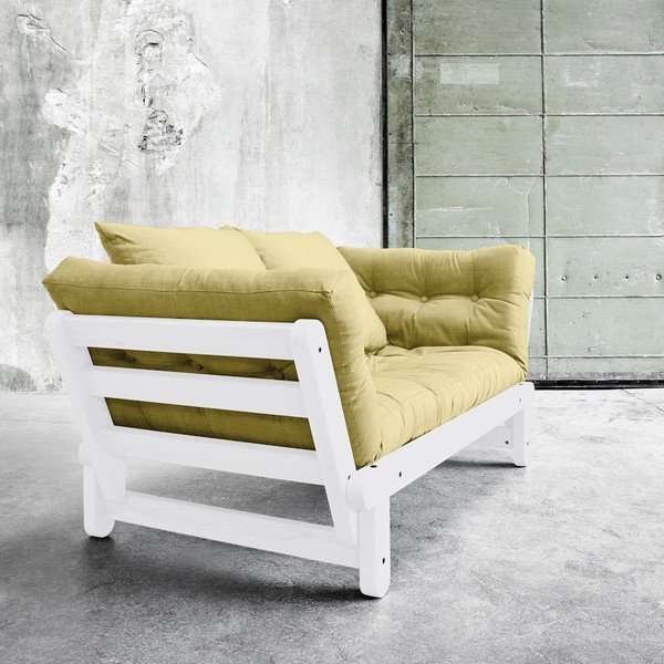 Canapea extensibilă Beat White/Avocado Green-image-1