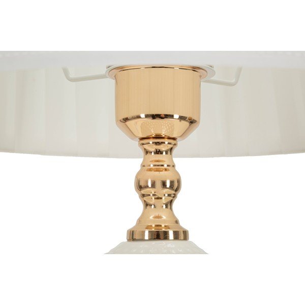 Veioză albă cu abajur textil (înălțime 57 cm) Caserta – Mauro Ferretti-image-3