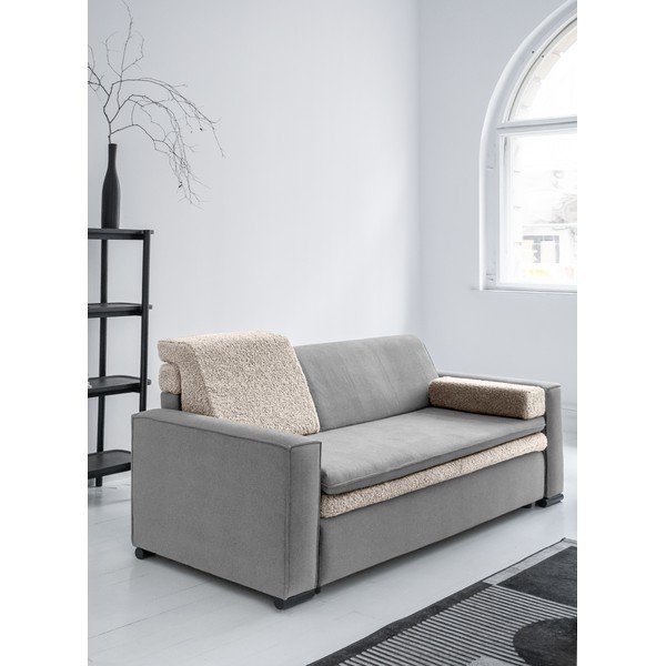 Canapea gri extensibilă 235 cm – Miuform