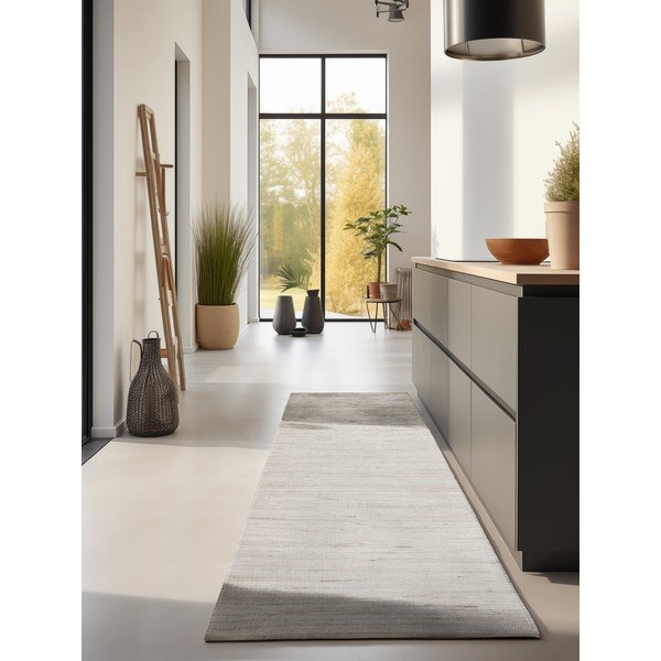 Covor tip traversă în culoare naturală deschisă reversibil/țesut manual din amestec de iută 80x200 cm Dhaka – Hanse Home-image-1