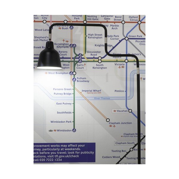 Lampadar negru cu abajur din metal (înălțime 150 cm) London – it's about RoMi-image-4