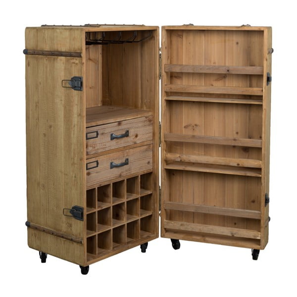 Dulap vinotecă din lemn Dutchbone Lico-image-4