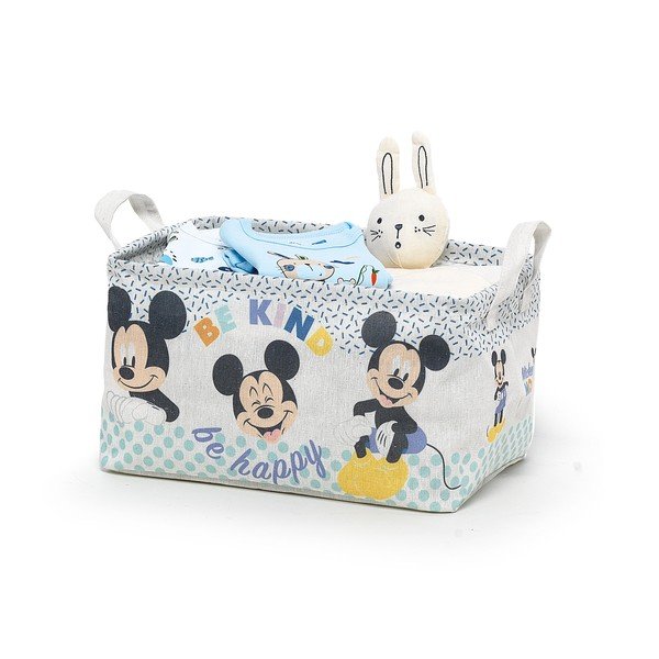 Cutie de depozitare din material textil pentru copii Domopak Disney Mickey, 32 x 23 x 19 cm