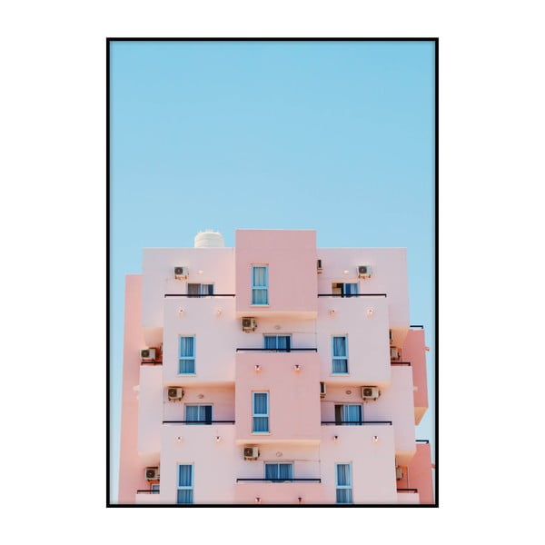 Poster Imagioo Pink House, 40 x 30 cm