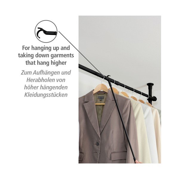 Tijă pentru scoaterea hainelor din metal/din plastic Herkules – Wenko-image-2