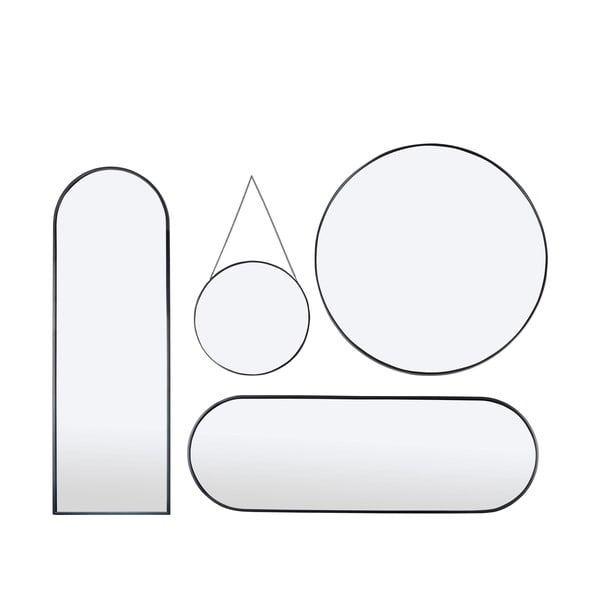 Oglindă rotundă de perete Bonami Essentials Moira, ø 40 cm, negru-image-4