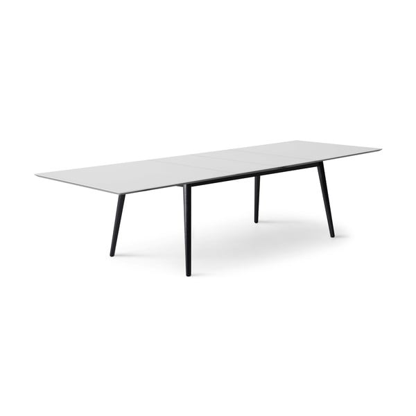 Masă de dining albă/neagră extensibilă cu blat alb 90x165 cm Meza – Hammel Furniture-image-3