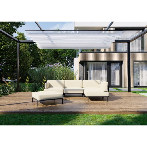 Modul de canapea de grădină bej (colț variabil) Salve – Sit Sit-image-1