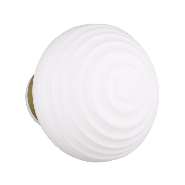 Aplică de perete albă LED din sticlă cu USB ø 15,5 cm Earl – Reality