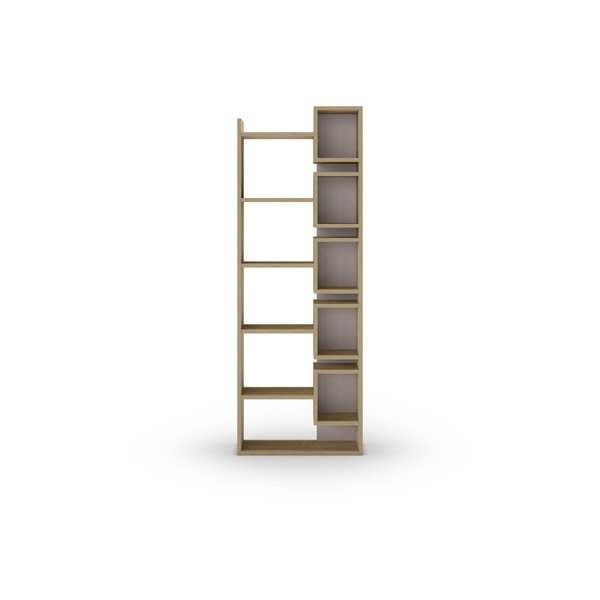 Bibliotecă cu aspect de lemn de stejar 60x168,5 cm Eladi – Marckeric