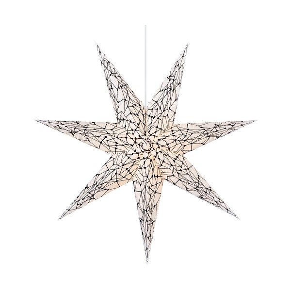 Decorațiune luminoasă suspendată Markslöjd Karla, ø 75 cm, alb