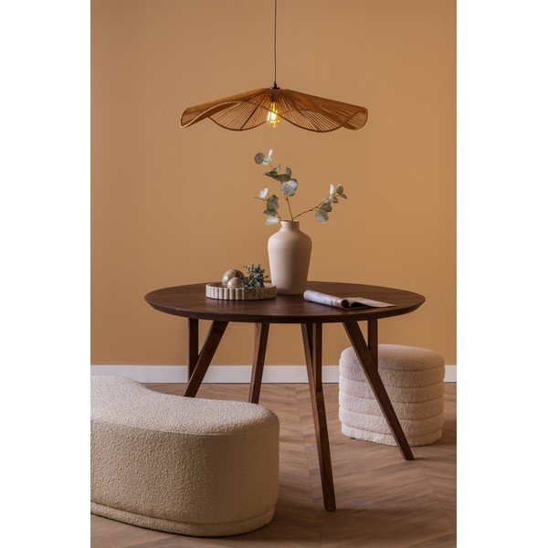 Lustră aurie cu abajur din sfoară din hârtie ø 62 cm  Sombra  – Leitmotiv-image-1