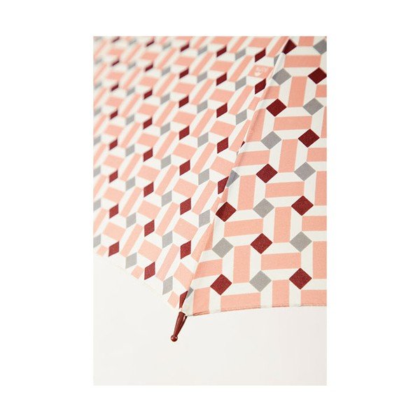 Umbrelă Print, 97 cm, cu detalii roz-image-1