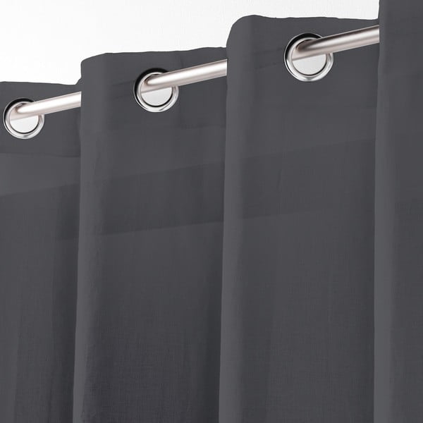Perdea gri antracit 140x280 cm Telma – douceur d'intérieur-image-1