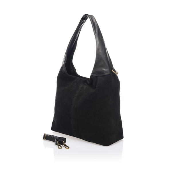 Geantă din piele Lisa Minardi Eleanora, neagră-image-2