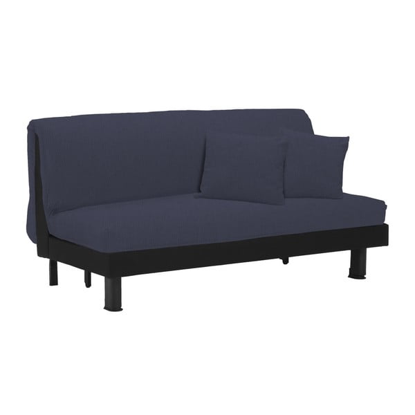 Canapea extensibilă cu 3 locuri 13Casa Lillo, albastru închis
