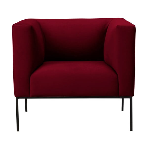 Fotoliu din catifea Windsor & Co Sofas Neptune, roșu