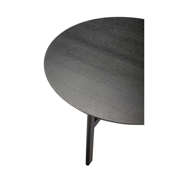 Măsuță de cafea neagră rotundă ø 80 cm Fjord – Hübsch-image-3