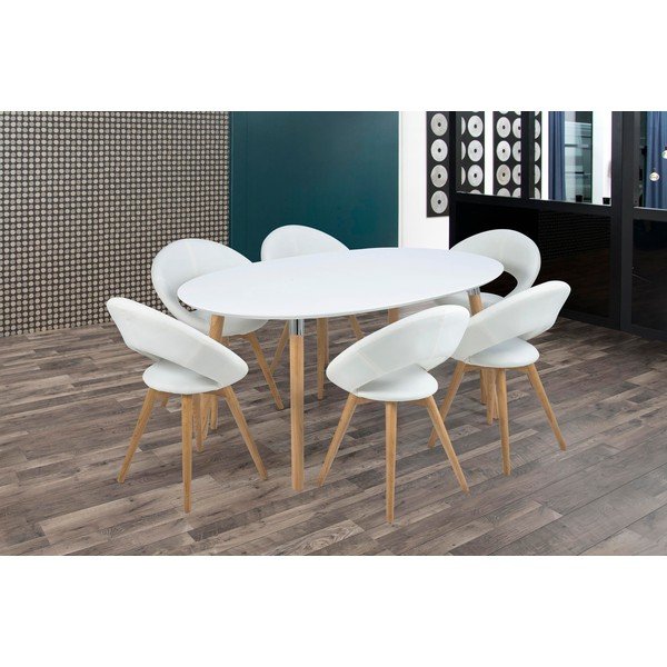 Scaun Actona Plump, alb-image-1