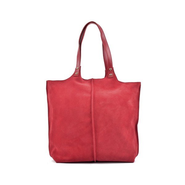 Geantă din piele Roberta M Magna, roşu-image-3