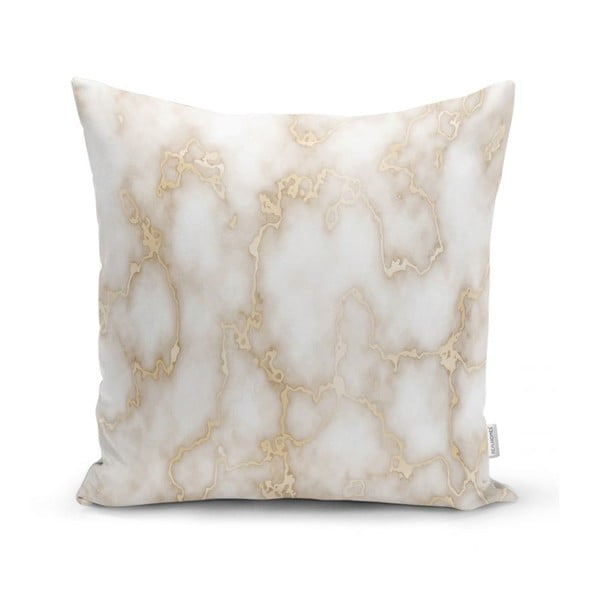 Față de pernă Minimalist Cushion Covers Golden Lines Marble, 45 x 45 cm