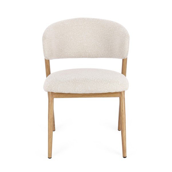 Scaun de dining în culoare naturală tapițat Cassandra – Bizzotto-image-1