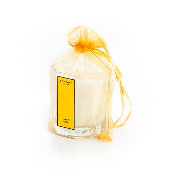 Lumânare parfumată cu aromă de ghimbir și cuișoare Bahoma London Octagonal Cangle in Organza Bag