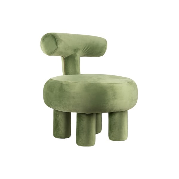 Fotoliu verde deschis cu tapițerie din catifea Abrazo – Leitmotiv