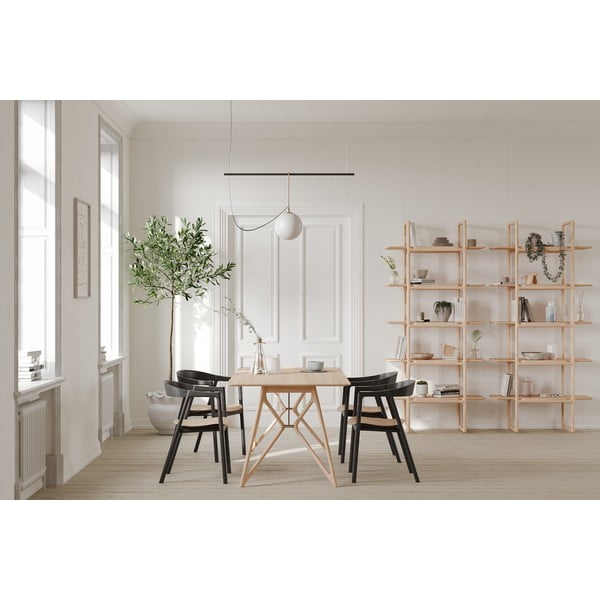 Masă de dining din lemn masiv de stejar 240x90 cm Tink - Gazzda-image-4