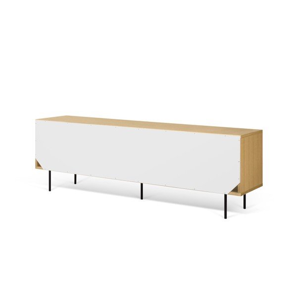 Comodă TV TemaHome Dann Dots, decor stejar cu detalii alb-negru, lungime 201 cm-image-2