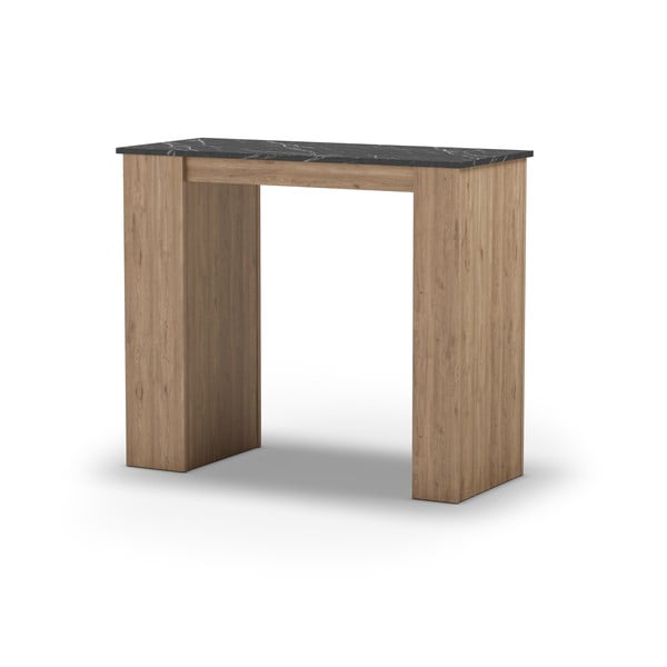 Masă de bar cu blat cu aspect de marmură 47x120 cm Peru – Marckeric-image-2