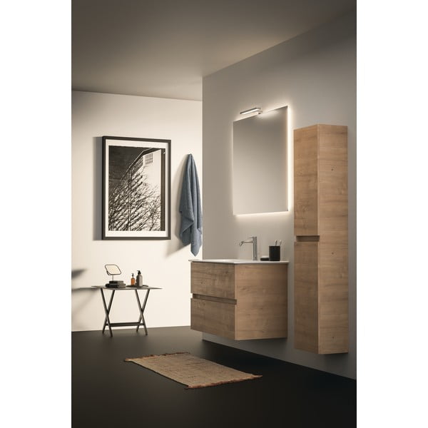 Dulap sub chiuvetă în culoare naturală suspendat cu aspect de lemn de stejar 80x55 cm Eurovit+ – Ideal Standard-image-4