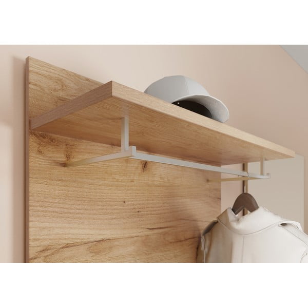 Panou de agățat diverse în culoare naturală cu aspect de lemn de stejar Aledo – Germania-image-1