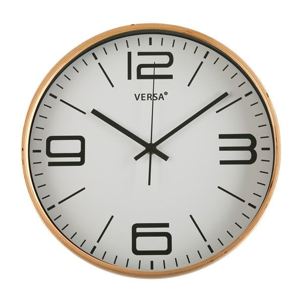 Ceas de perete VERSA, Ø 30 cm, alb