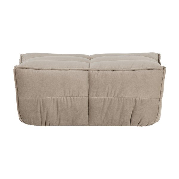 Taburet taupe cu tapițerie din catifea Cluster – vtwonen