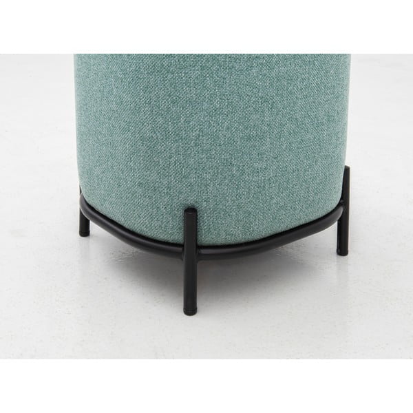 Puf Tenzo Harry, ø 42 cm, gri verde-image-4