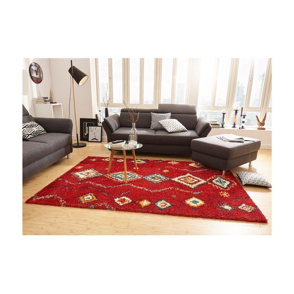Covor Mint Rugs Geometric, 200 x 290 cm, roșu-image-3