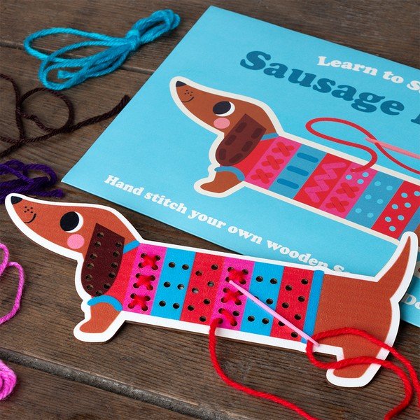 Set de brodat Sunny Sausage Dog – Rex London-image-3