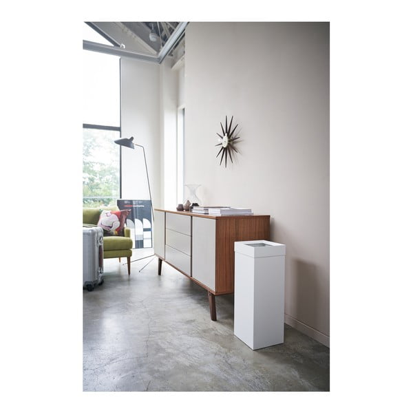 Coș de gunoi alb din metal 27 l Tall – YAMAZAKI-image-1