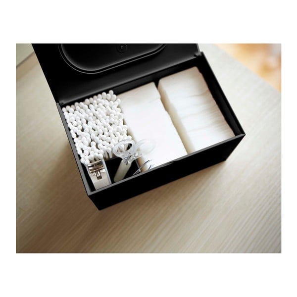 Cutie pentru baie YAMAZAKI Veil, negru-image-4