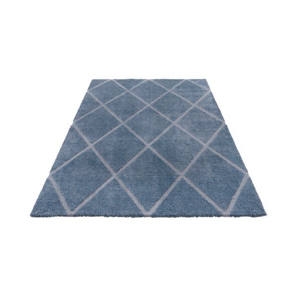 Covor Elle Decoration Maniac Lunel, 200 x 290 cm, albastru - gri-image-1